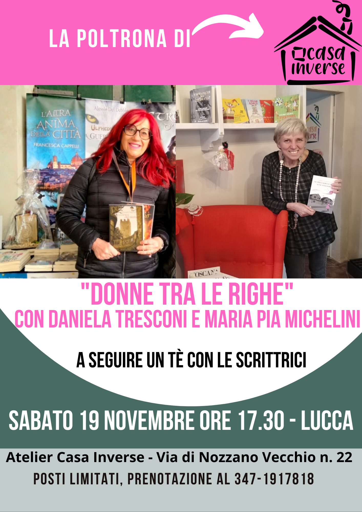 La Poltrona Rossa di Casa Inverse presenta “Donne tra le righe”, 19 Novembre 2022