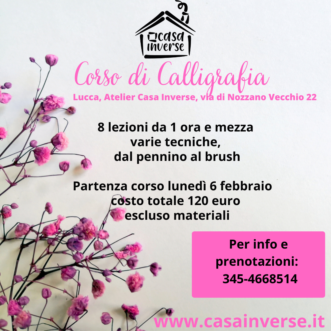 corso calligrafia Lucca